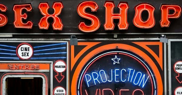 Devanture de sex shop