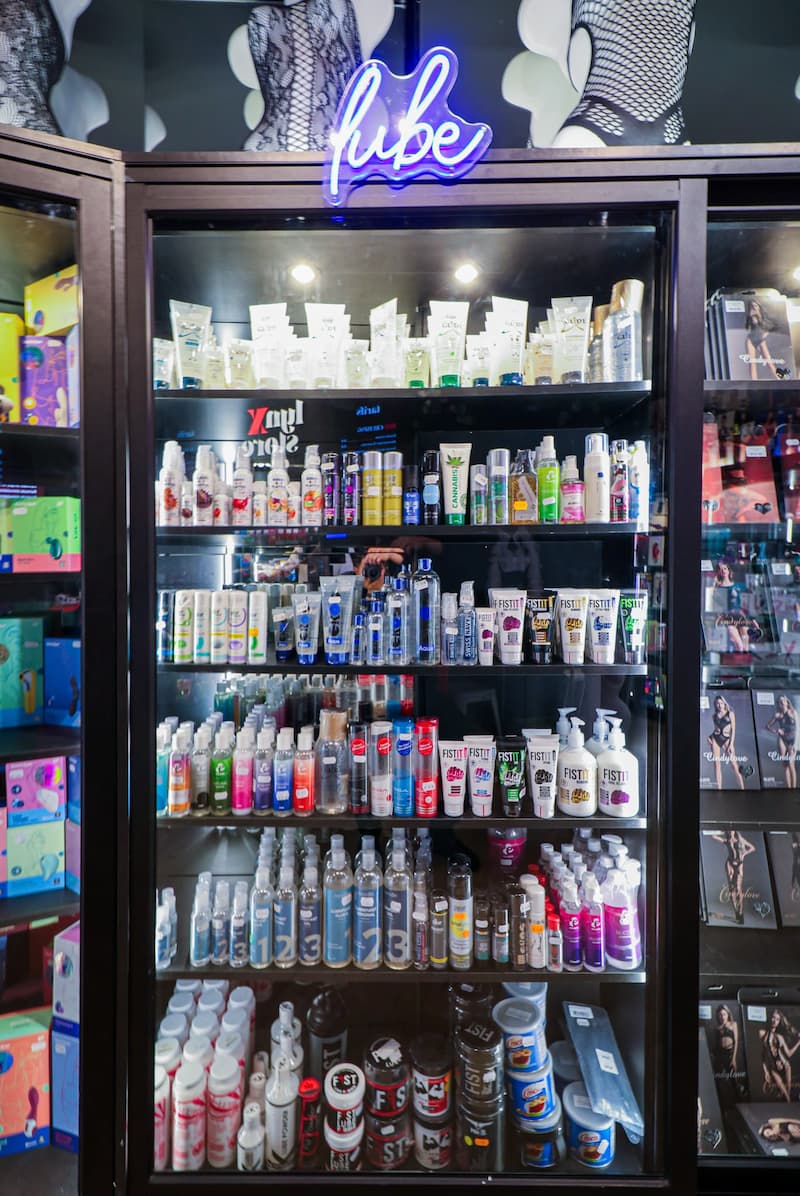 Sélection de lubrifiant au Lynx Store - L'ultime sex-shop à Toulouse